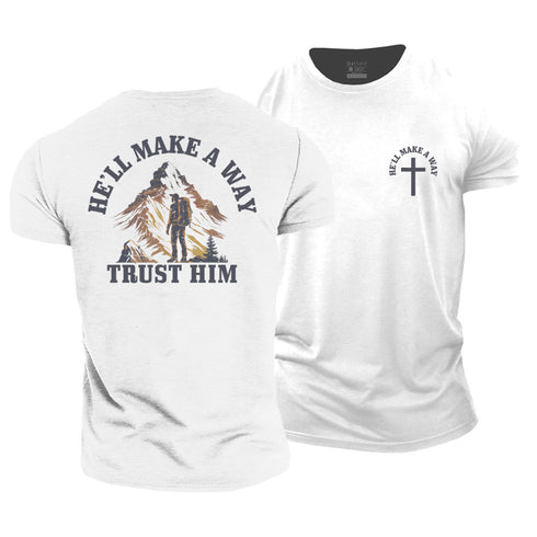 Men's He'll Make A Way Cotton T-Shirt
